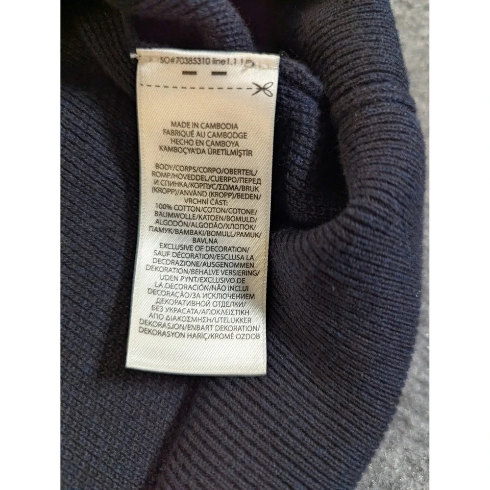Polo Ralph Lauren Mens‎ Blue 100% Cotton Quarter Zip Sweater 3XB Big Tall #2350